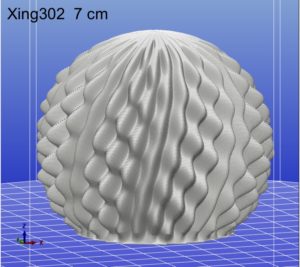 トロピカルフルーツ風 3D デザイン電球 X302 のモデル