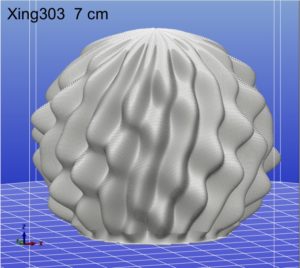 トロピカルフルーツ風 3D デザイン電球 X303 のモデル