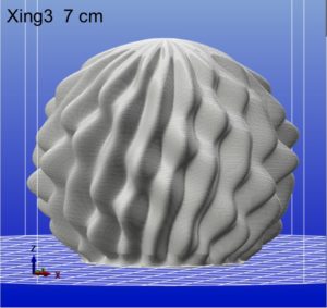 トロピカルフルーツ風 3D デザイン電球 X314 のモデル