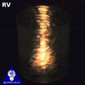 螺旋 3D 印刷によるランダム模様の LED キャンドルキャップ