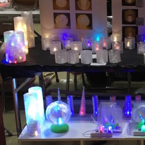 2018 年春のデザインフェスタでのデイシンの展示