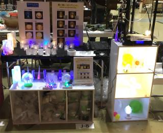 2018 年春のデザインフェスタでのデイシンの展示