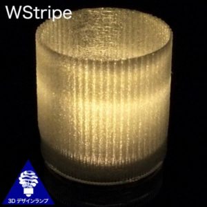 和紙風の模様の LED キャンドル WStripe