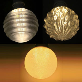 3種類にわけられる閉じた 3Dデザインランプ