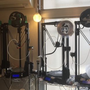 フィラメントの種類ごとにわけている 3Dプリンタ