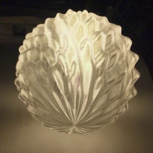 拡散器つきトロピカルフルーツ風 3D デザイン電球