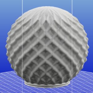 デザイン 405 ハーモニー形 3D デザイン電球のモデル