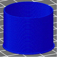 螺旋 3D 印刷によるカップ状のかたち