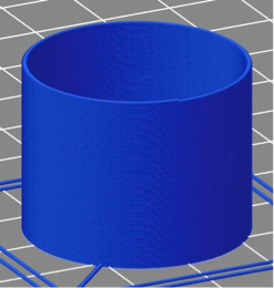 螺旋 3D 印刷のための基本となる円筒