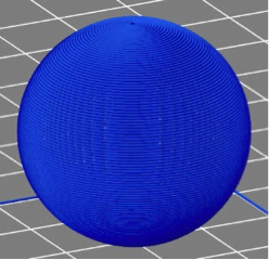 螺旋 3D 印刷のための基本となる球