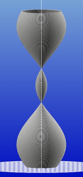 ソフトクリーム形 3D デザイン電球の基本形