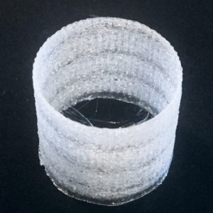 和紙風シェードにはえる毛