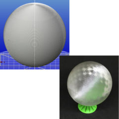 螺旋3D印刷に関連した様々なモアレ縞