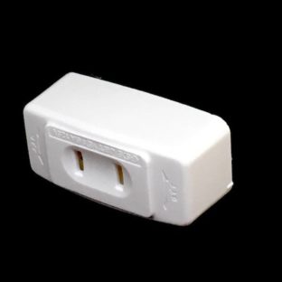 引っ掛けシーリング角形コンセントアダプタ (100V 照明器具用)