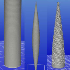 氷柱形 LED キャンドルのモデリング