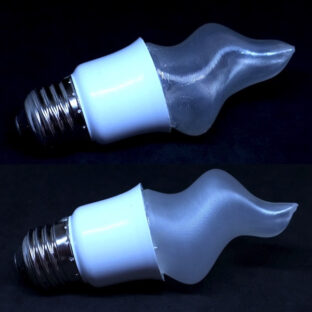 3D印刷ランプシェードの透明度をあげるために…