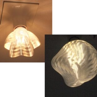 やや古くてやや派手な試作電球のデザインをもとにした電球カバー