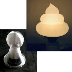新開発の 3D 印刷法で くびれた形の うんこ形 電球やチェスのポーンをつくった