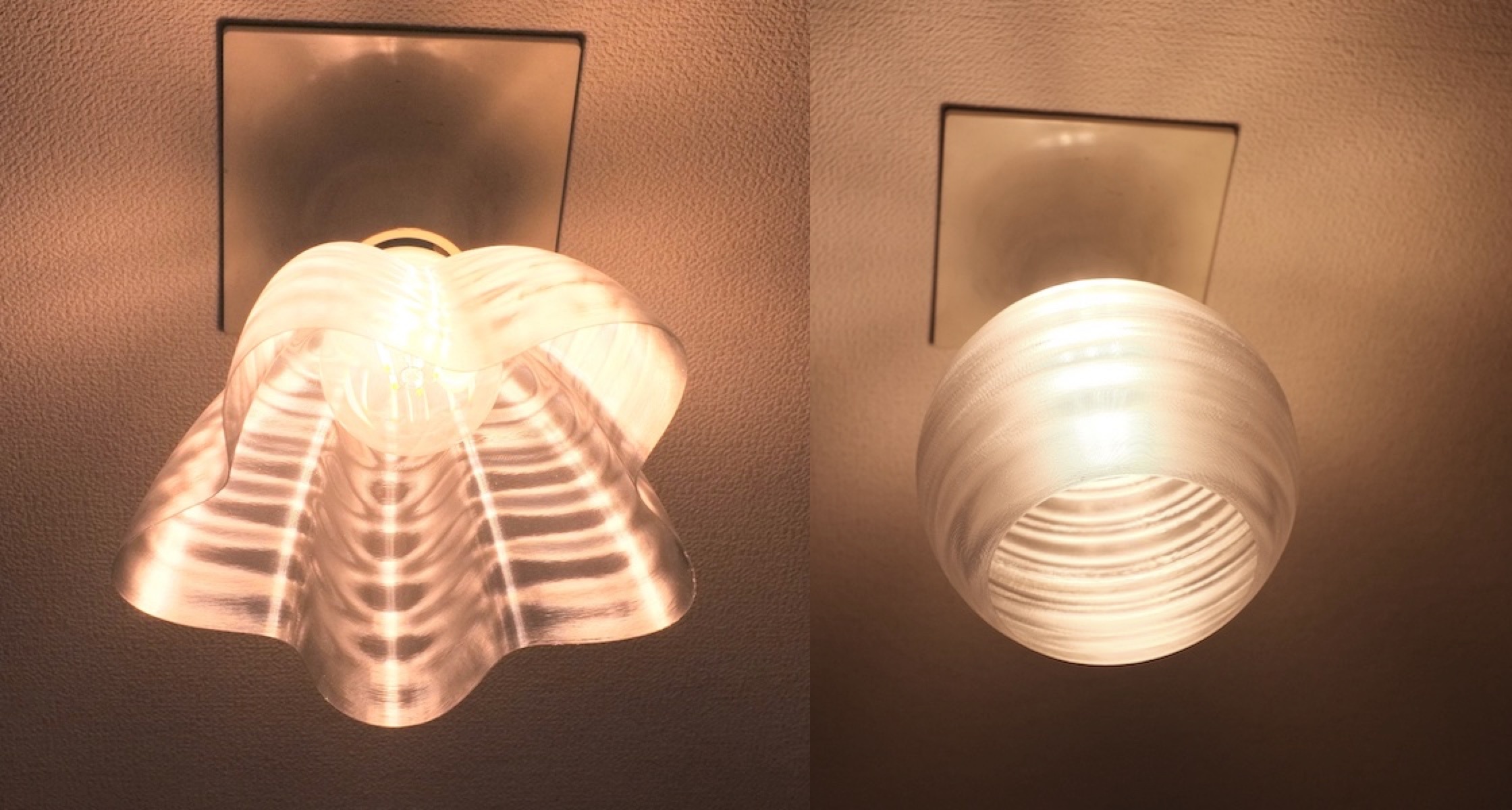 3Dデザイン電球で活かせなかった反射光のきらめきがある「電球カバー」
