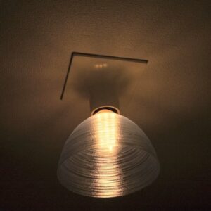 LEDランプシェード 透明な波模様つき 球形の LED電球カバー きらめくランプシェード