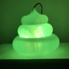 かたちがちがうウンコ形電球をつくった