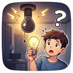 電球を交換しても点かないときの対処法