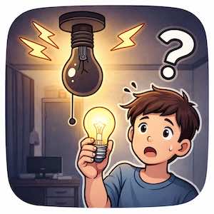 電球を交換しても点かないときの対処法